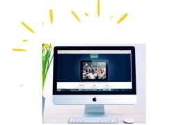 Computer Monitor Showing Website